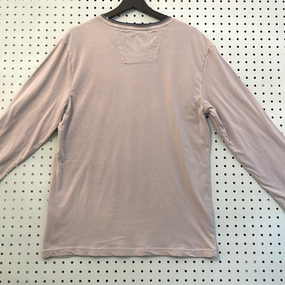 Ted Baker London Long Sleeve Crew Neck Top in Light Grey/Putty Size Large *flaw - Picture 6 of 10